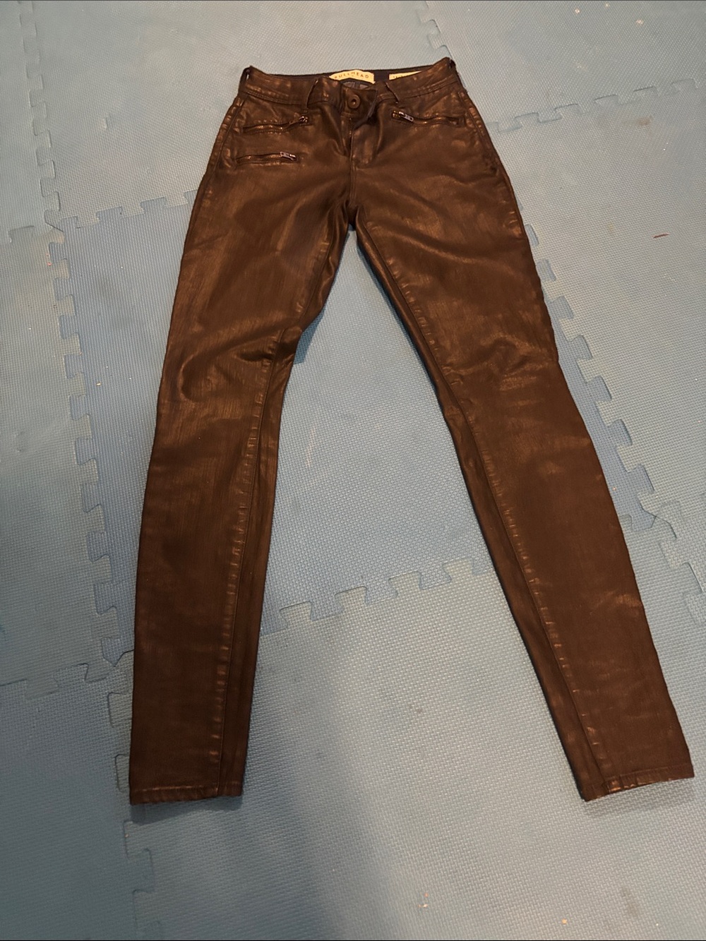 Bullhead woman Skinny Coated Brown Jeans
